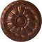 Ekena Millwork Kirke Ceiling Medallion (Fits Canopies up to 3 3/4"), Hand-Painted Copper Penny, 15 3/4"OD x 5/8"P CM16KICPS - alternate 1
